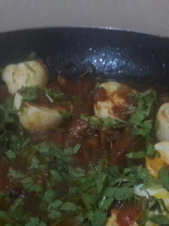 A picture of Spicy Egg Curry.