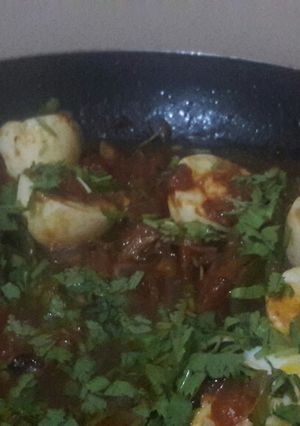 A picture of Spicy Egg Curry.