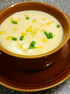 صورة لوصفة شوربة الذرة 🌽🌽