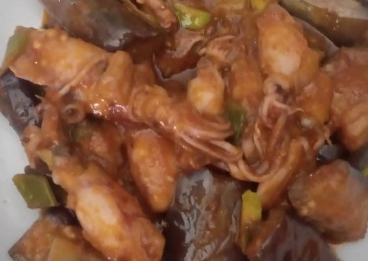 INI DIA! Resep Rahasia Terong balado cumi asin