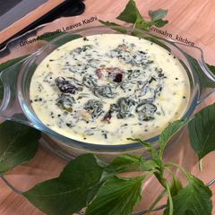 A picture of Green Amaranth Leaves Kadhi.