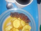 Dankalin hausa, sauce din albasa da shayin na'a na'a