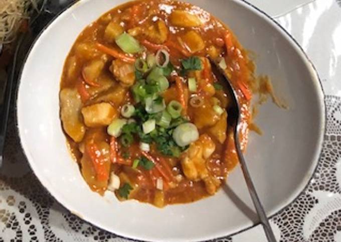 Resep Ayam asam manis mentega yang Lezat