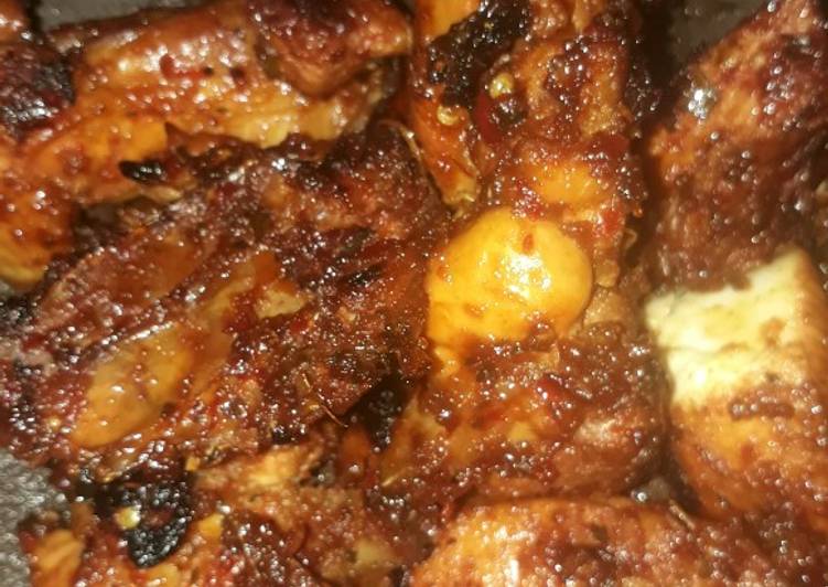 Cara Bikin Ayam bakar pedas manis lunak Ala Warung