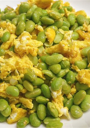 毛豆仁炒蛋 的食譜成品照片