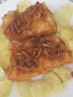 Una foto de Bacalao a la portuguesa