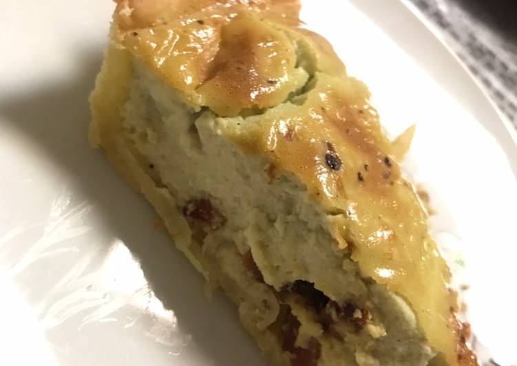 Quiche de gorgonzola e bacon - Tudogosreceitas