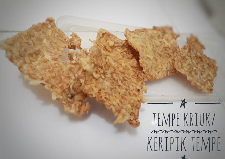 Resep Keripik tempe/tempe kriuk, Bikin Ngiler