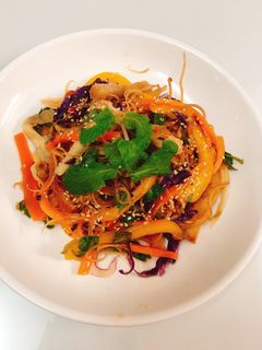 Hình của món Gỏi hoa chuối.