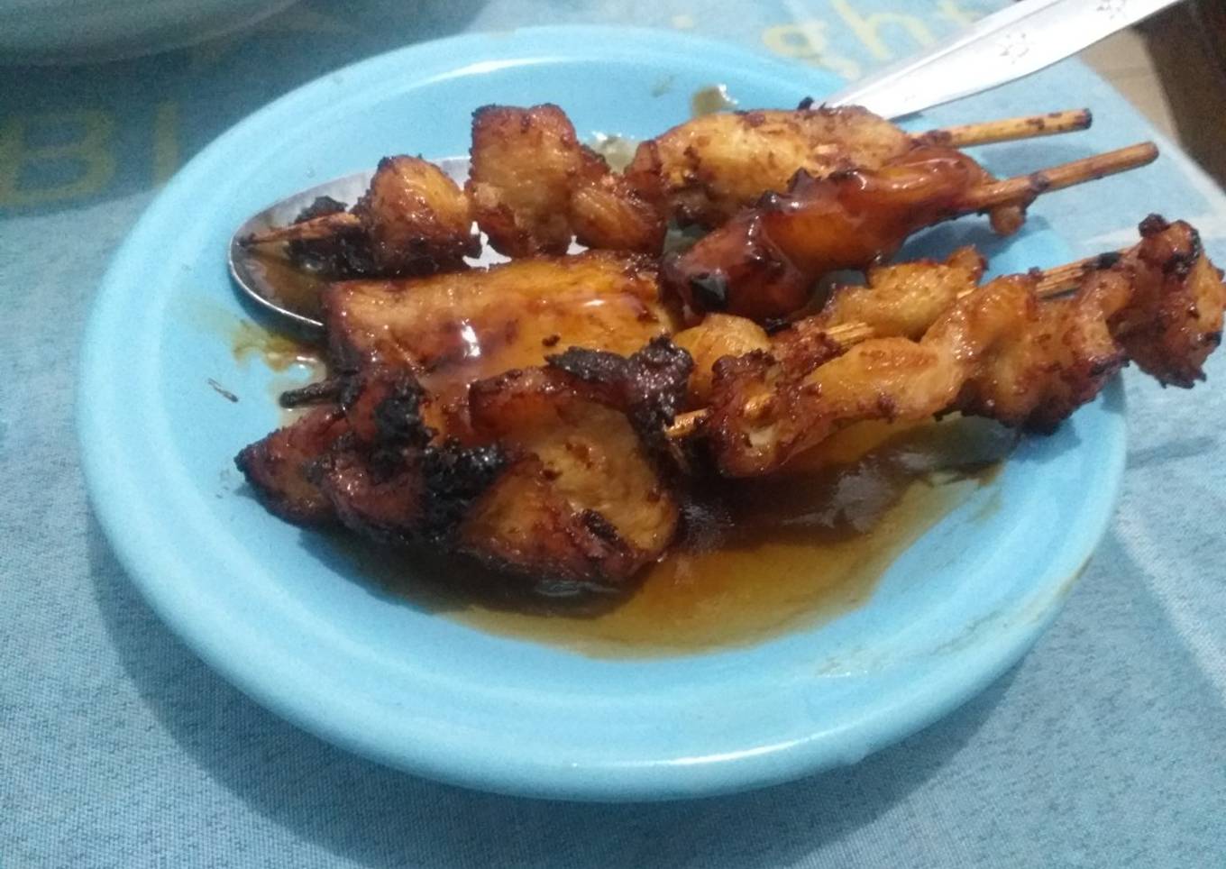 Sate goreng simple