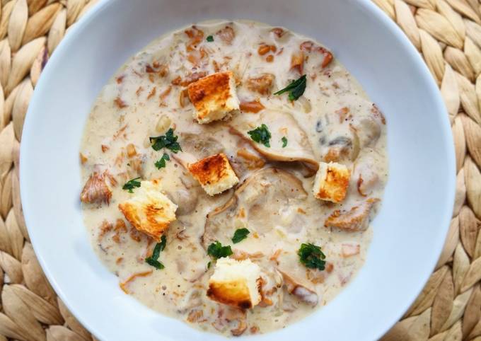 Ricetta di Qualsiasi notte della settimana Zuppa di funghi