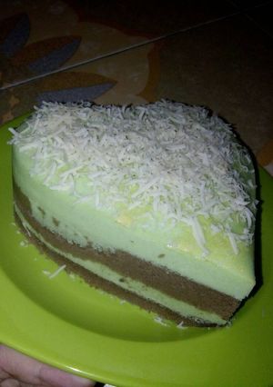 Foto resep Brownies coklat pandan kukus by @dwikurrr