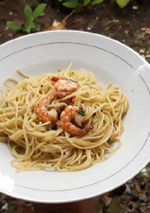 Foto resep Spagheti aglio lio