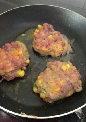 Foto resep steak daging brogung ( brokoli jagung )