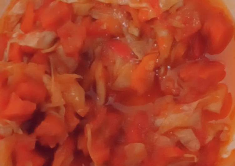 Easiest Way to Prepare Homemade Cabbage and carrots sauce