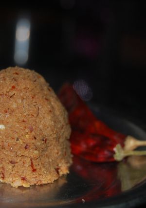 A picture of Coconut Tamarind Chutney.