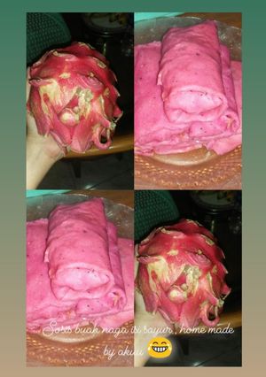 Foto resep Sosis Sayur Buah Naga