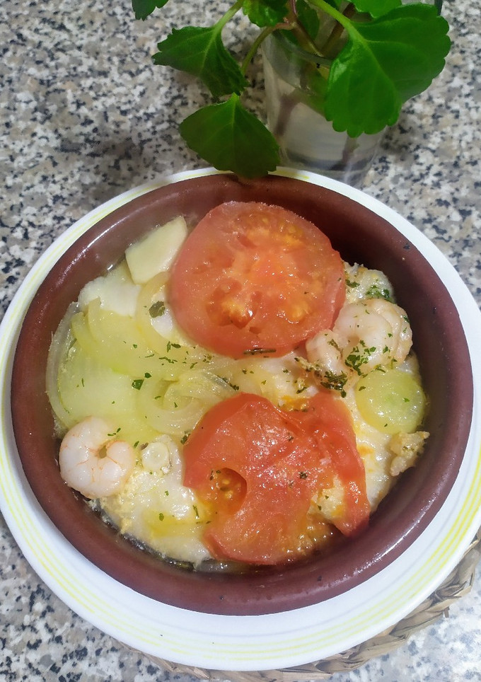 Una foto de Merluza a la cazuela
