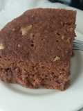 Pastel / bizcochuelo al microondas de chocolate y nueces