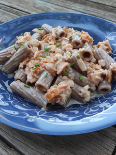 Foto di Pasta al salmone affumicato