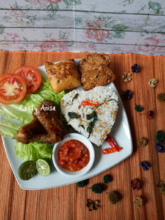 Foto resep Nasi liwet dan ayam bacem enakkk