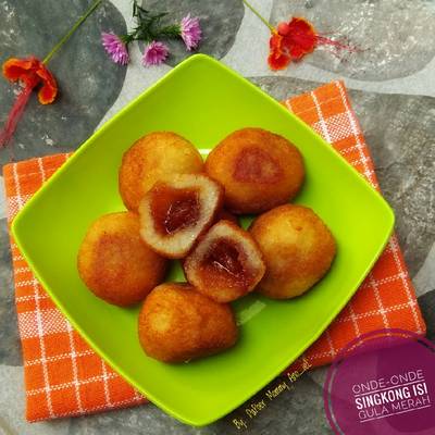 Resep Onde Onde Singkong Isi Gula Merah Oleh Restu Mommy Ano Iel Cookpad