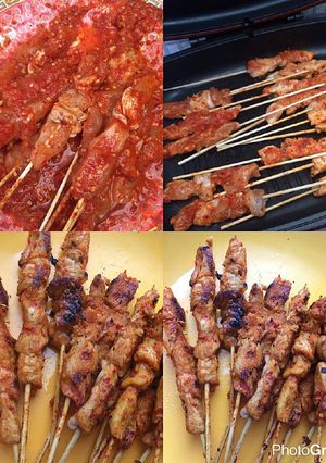 Foto resep Sate ayam pedas