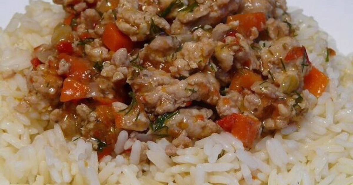 Густая мясная подлива с овощами