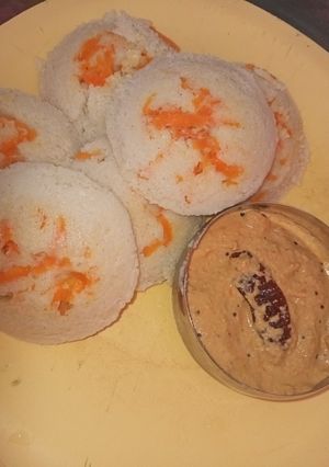 A picture of Barnyard Millet Idli.