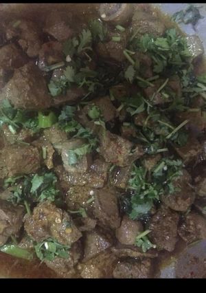 A picture of Masala Kaleji.