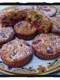 Yogurt Muffins with Cherries and Chocolate