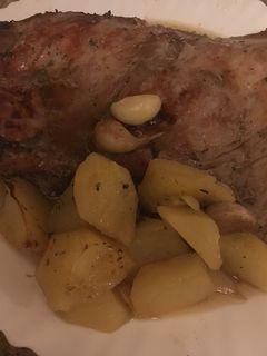 Una foto de Costillas de cerdo con miel al horno