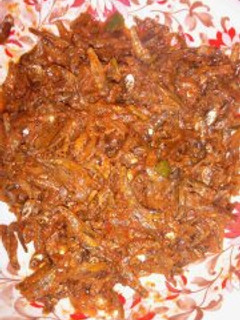 A picture of Wet fried Omena.