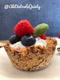 Cestini di avena con yogurt e frutti di bosco