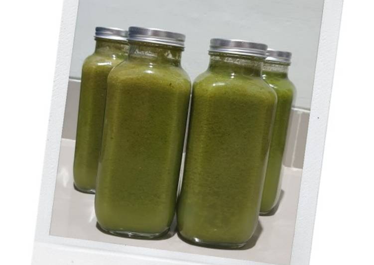 Resep Homemade Green Pressed Juice, Enak