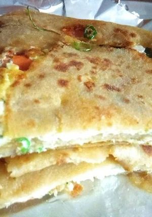 A picture of Vegi paneer paratha.