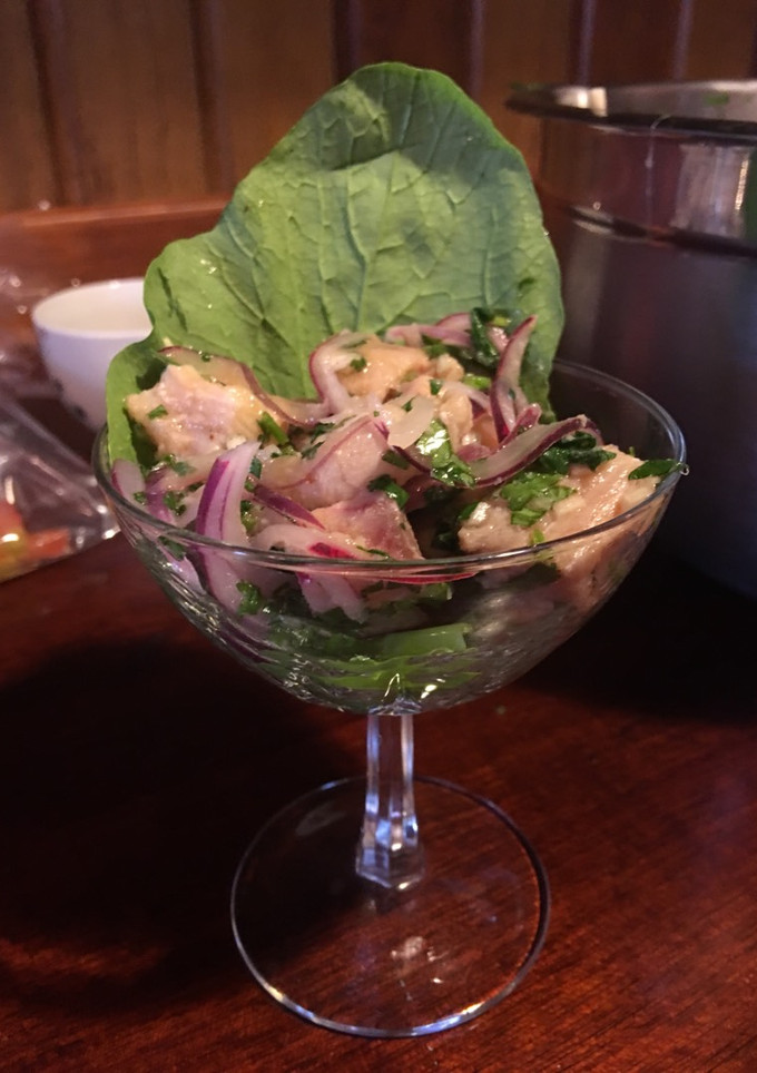 Una foto de Ceviche peruano de pescado