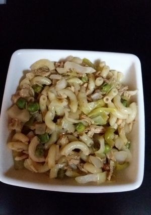 A picture of Chicken Veg Macaroni #cookpadramadan.
