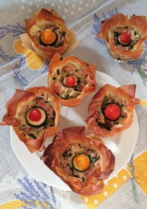 Foto di Cestini di pasta fillo