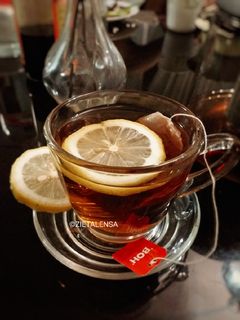 Gambar Teh Lemon Panas