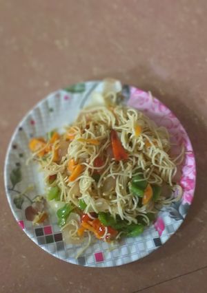 A picture of Veg chowmins.