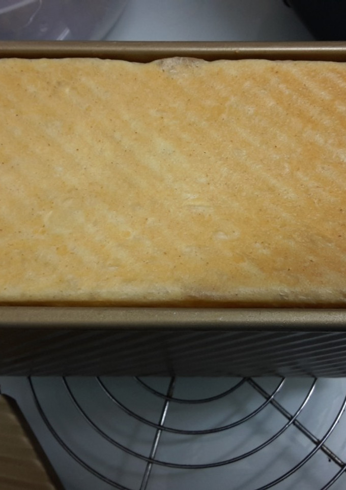 Una foto de Pan de molde mezcla de harinas (en panificadora y molde con tapa)