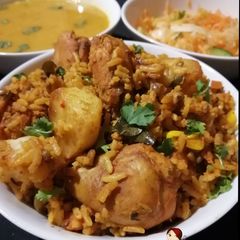 Chicken breyani A picture of Chicken breyani.