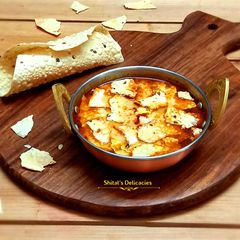 A picture of Rajasthani Style Papad Sabji.