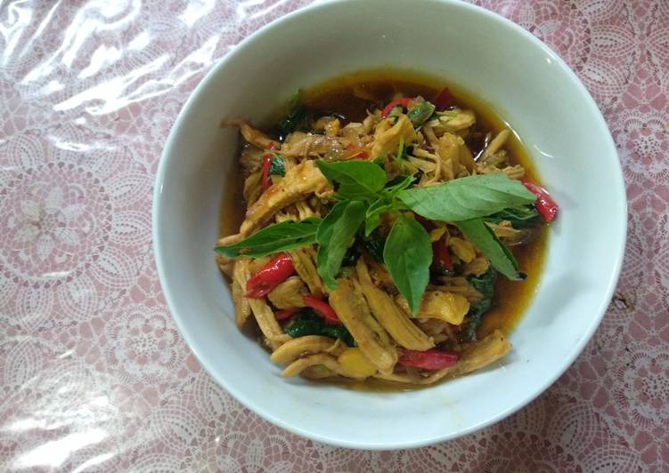 Resep @MANTAP Ayam Suir Pedas Kemangi masakan harian