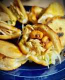 Miniaperitivo con bonito del norte (II): Miniarepas con falso ceviche de bonito