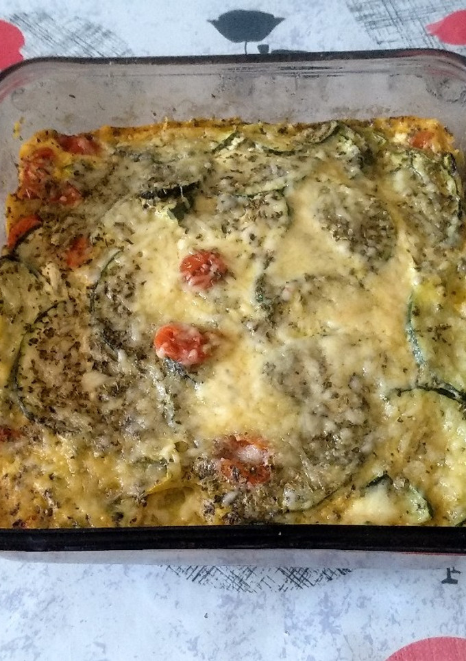 Una foto de Pastel de calabacín al microondas