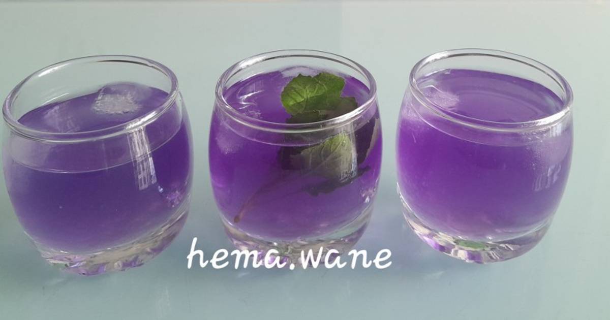 Butterfly pea flower drink Recipe by Hema Wane Cookpad