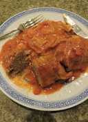 Polish Stuffed Cabbage Rolls (Gołąbki) or Stuffed Green Peppers