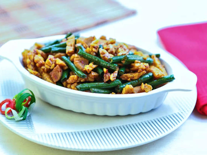Cara Gampang Membuat Resep Resep Tumis Tempe Kacang Panjang Pedas yang Bisa Manjain Lidah Anti Ribet, Sempurna